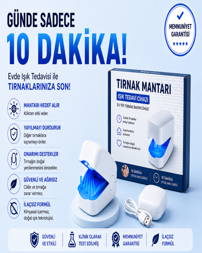 tırnak mantarının yayılmasını önlemeye yardımcı ev tipi ışık terapisi cihazı